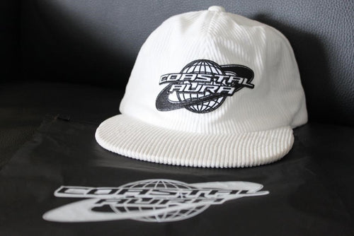 OG Coastal Aura Corduroy Cap-White