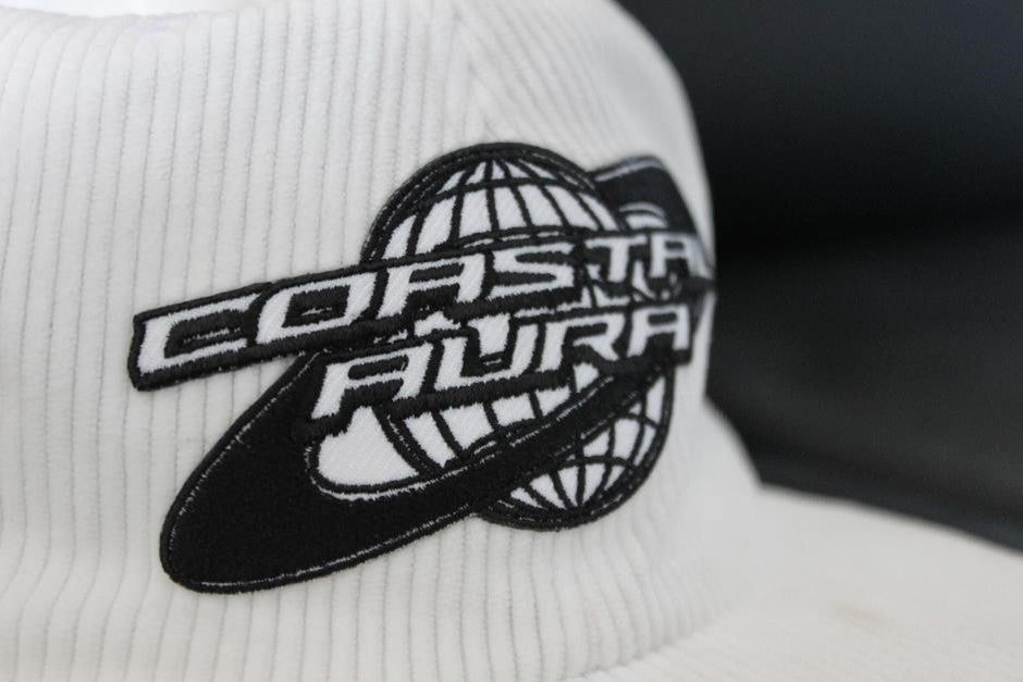 OG Coastal Aura Corduroy Cap-White