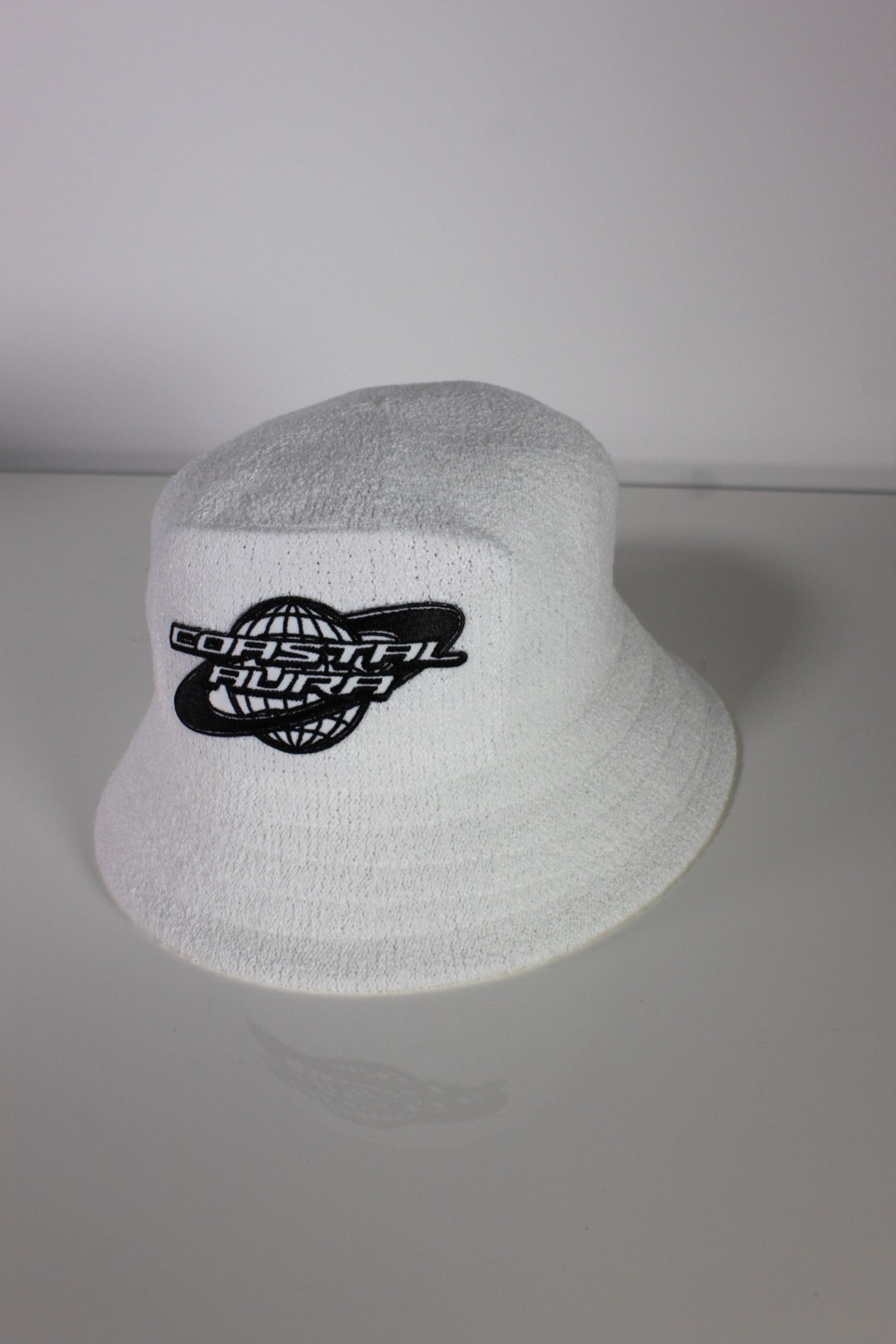 White Terry Toweling Bucket Hat