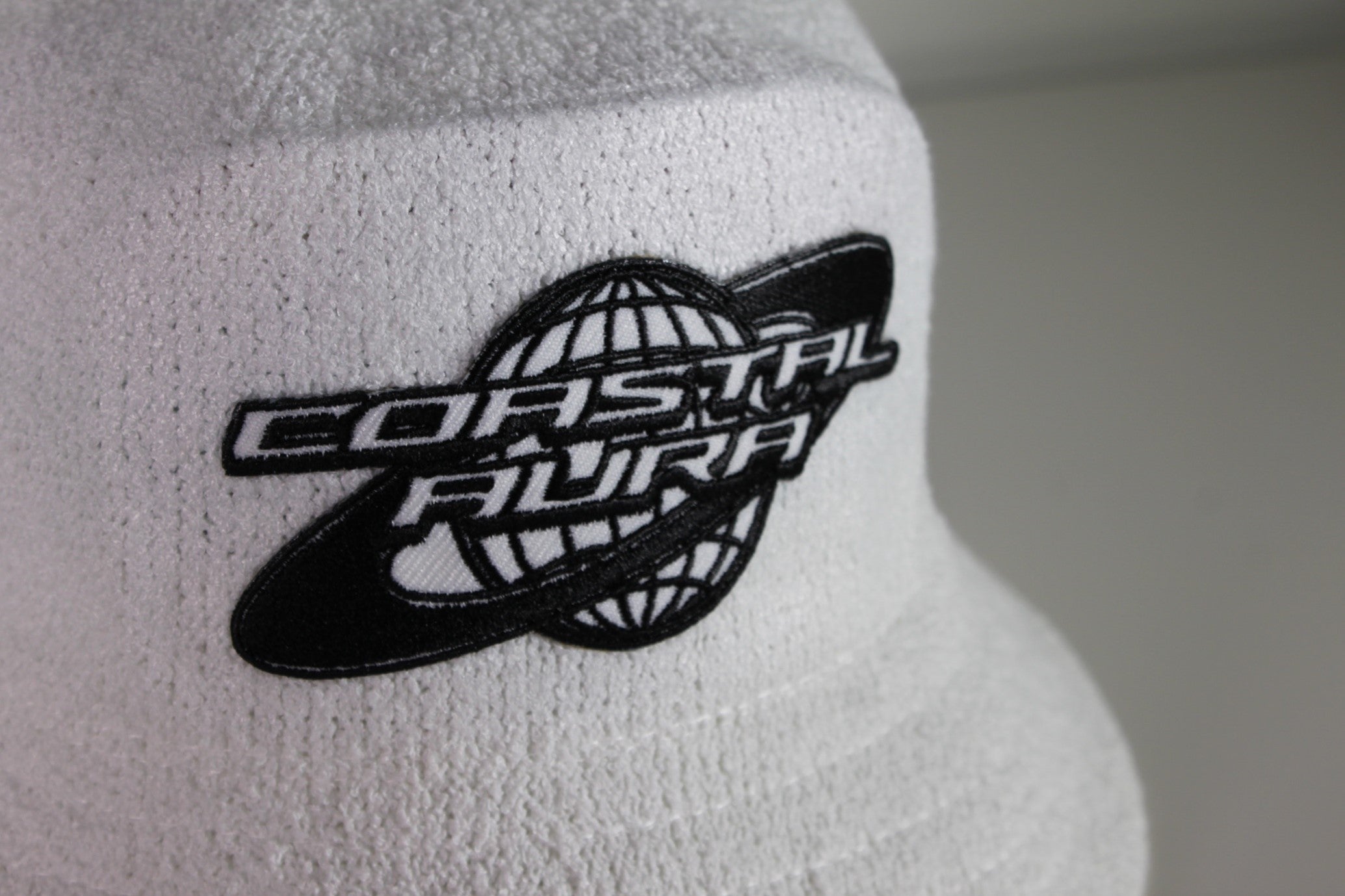 White Terry Toweling Bucket Hat