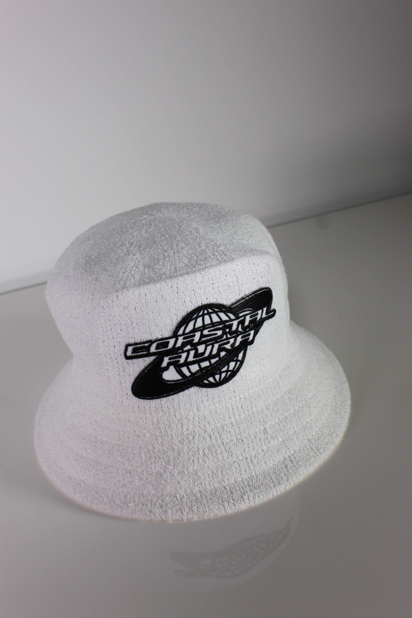White Terry Toweling Bucket Hat