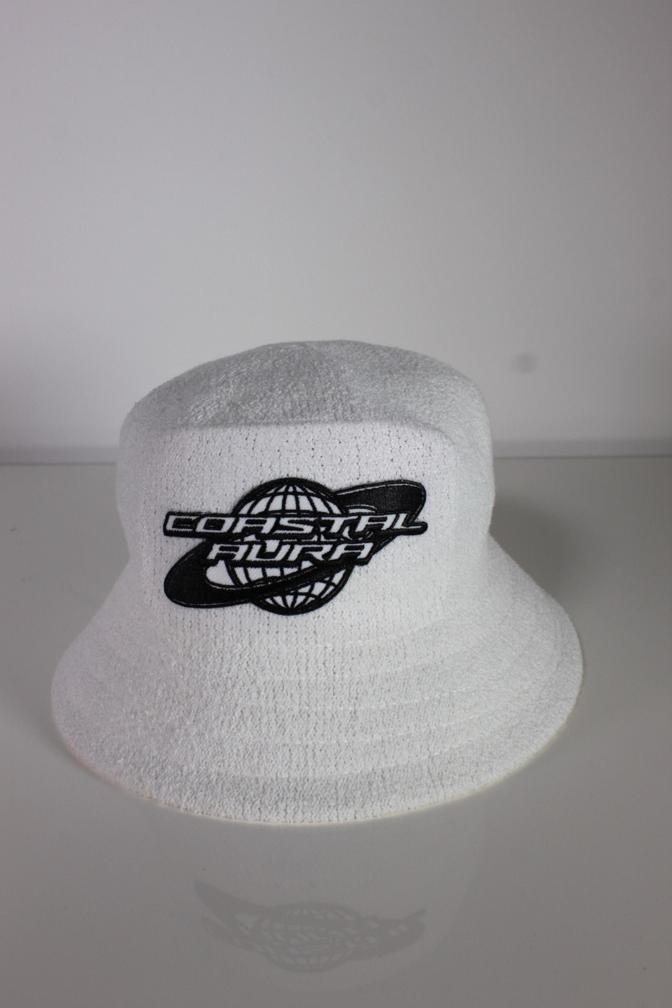 White Terry Toweling Bucket Hat