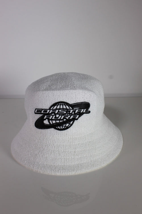 White Terry Toweling Bucket Hat
